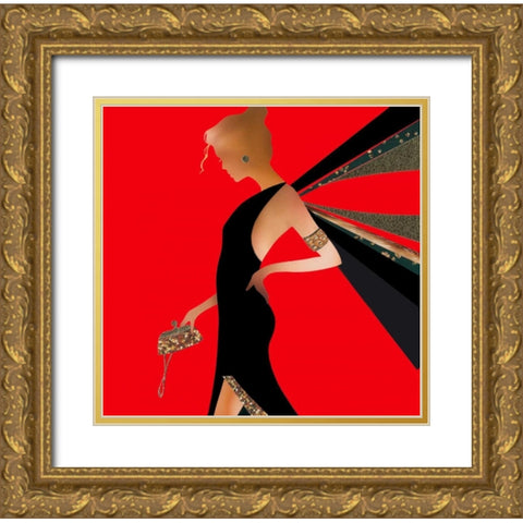 Fashion Sense I Gold Ornate Wood Framed Art Print with Double Matting by P.S. Art Studios