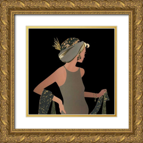 Fashion Sense II Gold Ornate Wood Framed Art Print with Double Matting by P.S. Art Studios