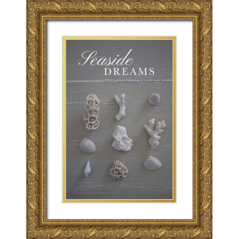 Seaside Dreams Gold Ornate Wood Framed Art Print with Double Matting by P.S. Art Studios