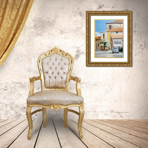 Curb Appeal II Gold Ornate Wood Framed Art Print with Double Matting by P.S. Art