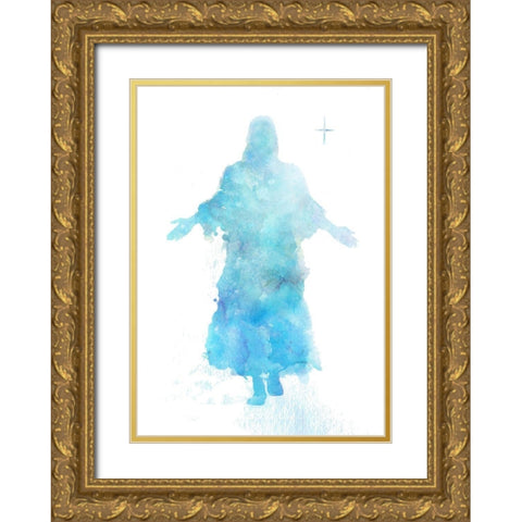 He Returns Gold Ornate Wood Framed Art Print with Double Matting by P.S. Art