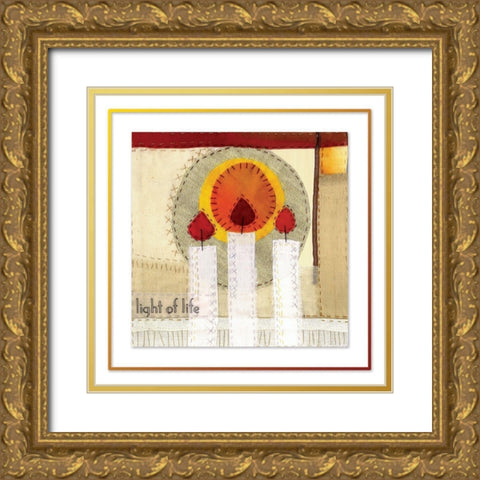 Light of Life II Gold Ornate Wood Framed Art Print with Double Matting by P.S. Art