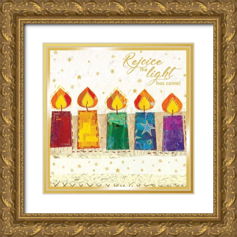 The Light Has Come Gold Ornate Wood Framed Art Print with Double Matting by P.S. Art