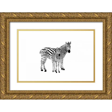 Me and My Mom Gold Ornate Wood Framed Art Print with Double Matting by Murdock, Ramona