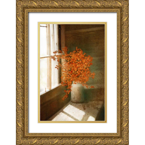 Rustic Bouquet Gold Ornate Wood Framed Art Print with Double Matting by Murdock, Ramona