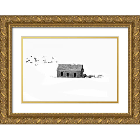 Lonesome But Peaceful II Gold Ornate Wood Framed Art Print with Double Matting by Murdock, Ramona
