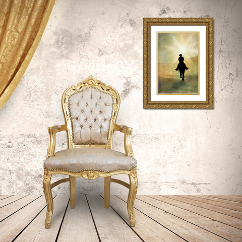 Headed Home Gold Ornate Wood Framed Art Print with Double Matting by Murdock, Ramona