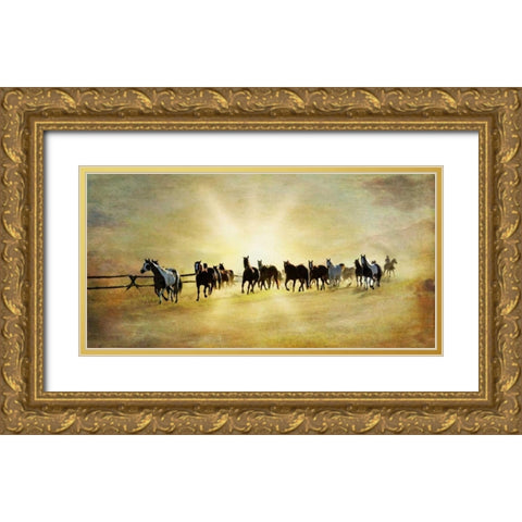 Headed Home II Gold Ornate Wood Framed Art Print with Double Matting by Murdock, Ramona