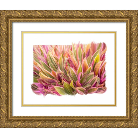 Color of Leaves Gold Ornate Wood Framed Art Print with Double Matting by Murdock, Ramona