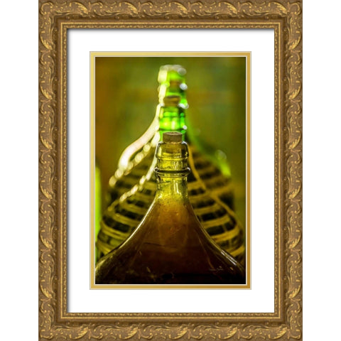 Gin Jugs Gold Ornate Wood Framed Art Print with Double Matting by Murdock, Ramona
