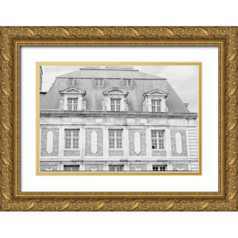 Paris House Gold Ornate Wood Framed Art Print with Double Matting by Murdock, Ramona