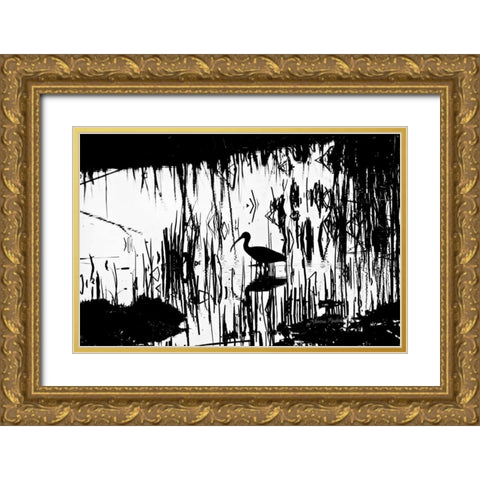 Tranquility Gold Ornate Wood Framed Art Print with Double Matting by Murdock, Ramona