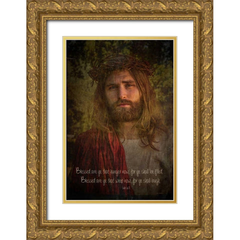 Blessed Savior Gold Ornate Wood Framed Art Print with Double Matting by Murdock, Ramona