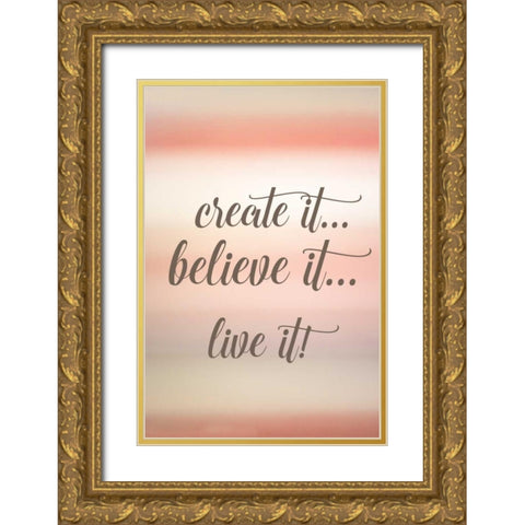 Create It Gold Ornate Wood Framed Art Print with Double Matting by Murdock, Ramona