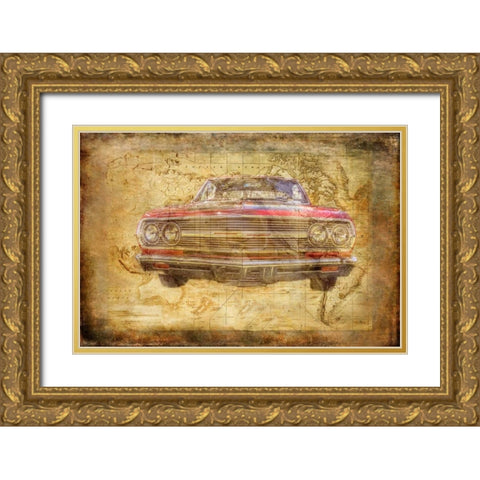 World Class Chevy Gold Ornate Wood Framed Art Print with Double Matting by Murdock, Ramona