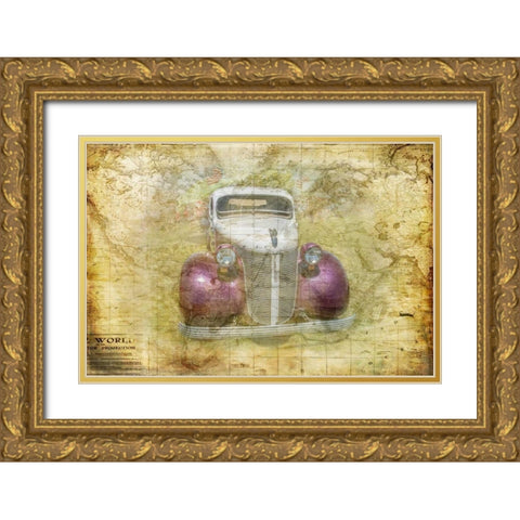 World Traveler Gold Ornate Wood Framed Art Print with Double Matting by Murdock, Ramona