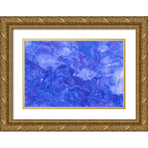 Marble Ocean II Gold Ornate Wood Framed Art Print with Double Matting by Murdock, Ramona