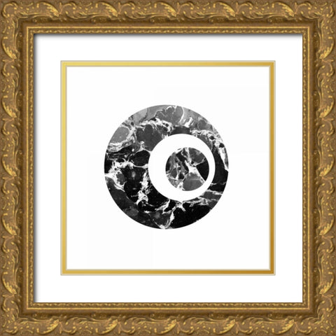 Marbled Gold Ornate Wood Framed Art Print with Double Matting by Murdock, Ramona