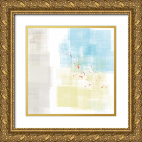 Abstract Splatter I Gold Ornate Wood Framed Art Print with Double Matting by Murdock, Ramona