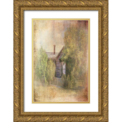 Some Place in Time Gold Ornate Wood Framed Art Print with Double Matting by Murdock, Ramona