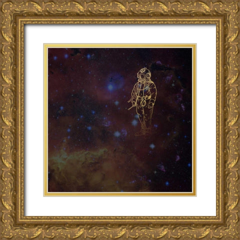 Universe Driver Gold Ornate Wood Framed Art Print with Double Matting by Murdock, Ramona