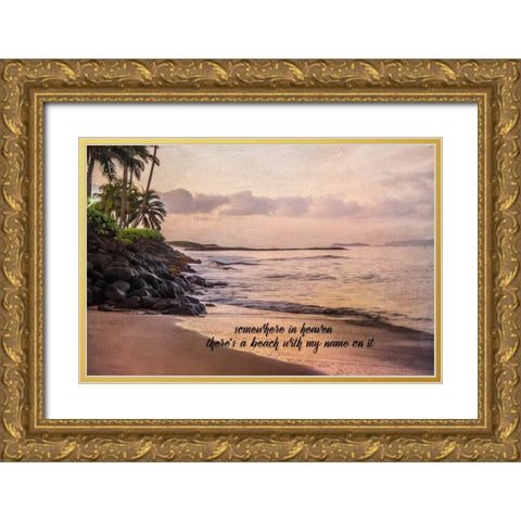 Somewhere in Heaven Gold Ornate Wood Framed Art Print with Double Matting by Murdock, Ramona