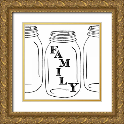 Family Gold Ornate Wood Framed Art Print with Double Matting by Murdock, Ramona