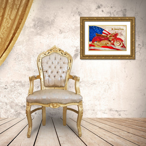 Born Free Gold Ornate Wood Framed Art Print with Double Matting by Murdock, Ramona