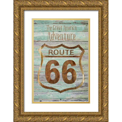 The Great American Adventure Gold Ornate Wood Framed Art Print with Double Matting by Murdock, Ramona