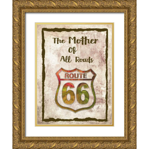 The Mother of All Roads Gold Ornate Wood Framed Art Print with Double Matting by Murdock, Ramona