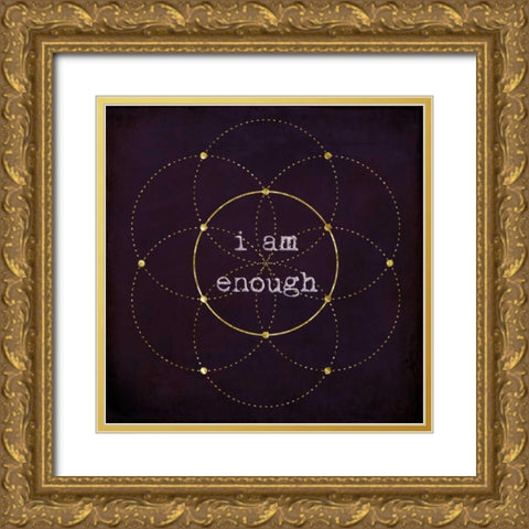 I Am Enough II Gold Ornate Wood Framed Art Print with Double Matting by Murdock, Ramona