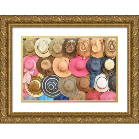 More Hats Gold Ornate Wood Framed Art Print with Double Matting by Murdock, Ramona
