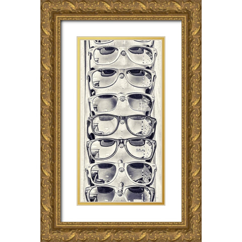 Cool Glass I Gold Ornate Wood Framed Art Print with Double Matting by Murdock, Ramona