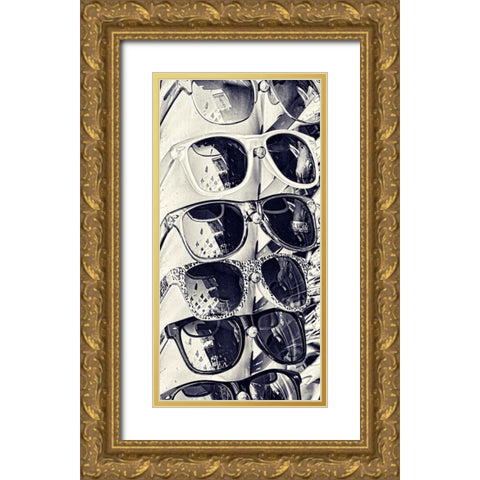 Cool Glass III Gold Ornate Wood Framed Art Print with Double Matting by Murdock, Ramona