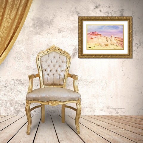 Bisti Badlands Desert Wonderland III Gold Ornate Wood Framed Art Print with Double Matting by Murdock, Ramona
