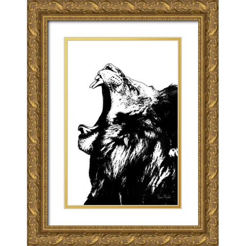 The King Gold Ornate Wood Framed Art Print with Double Matting by Murdock, Ramona