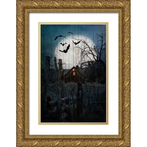 Spook House Gold Ornate Wood Framed Art Print with Double Matting by Murdock, Ramona
