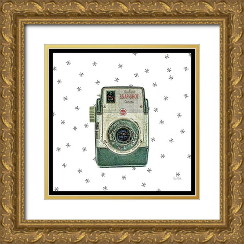 Vintage Camera Gold Ornate Wood Framed Art Print with Double Matting by Murdock, Ramona