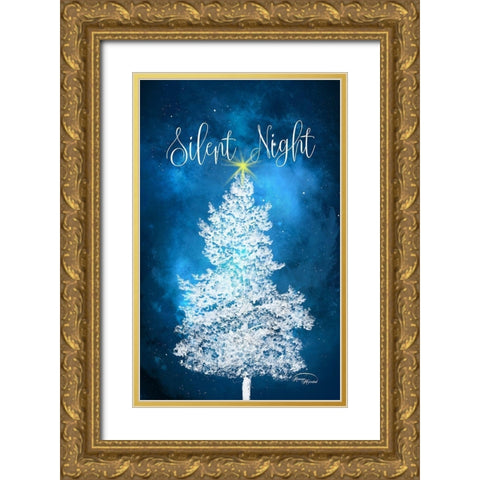 Silent Night Gold Ornate Wood Framed Art Print with Double Matting by Murdock, Ramona