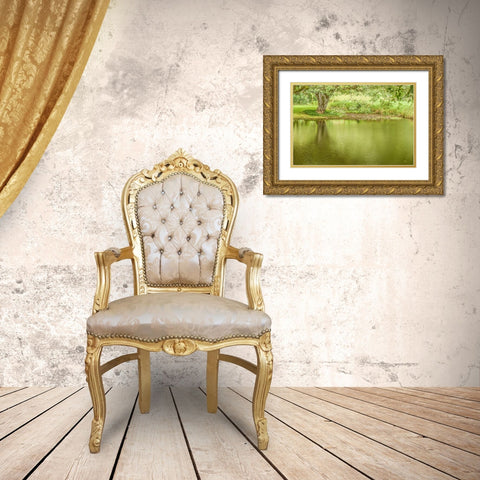 A Place of Peace I Gold Ornate Wood Framed Art Print with Double Matting by Murdock, Ramona