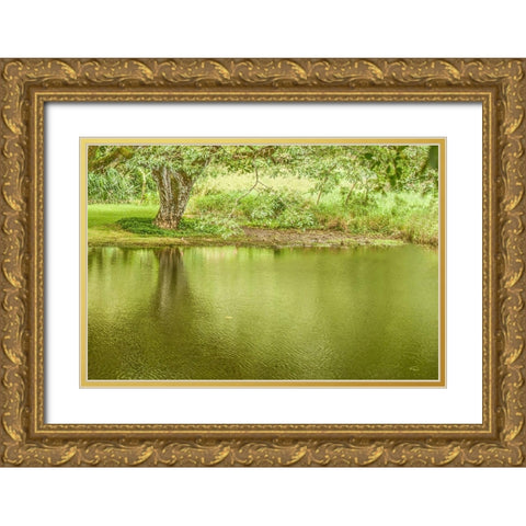 A Place of Peace I Gold Ornate Wood Framed Art Print with Double Matting by Murdock, Ramona