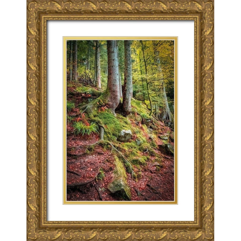 Overseers of the Path Gold Ornate Wood Framed Art Print with Double Matting by Murdock, Ramona