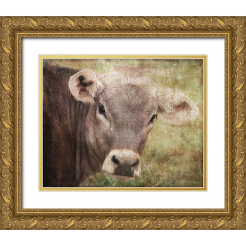 Bossie Gold Ornate Wood Framed Art Print with Double Matting by Murdock, Ramona