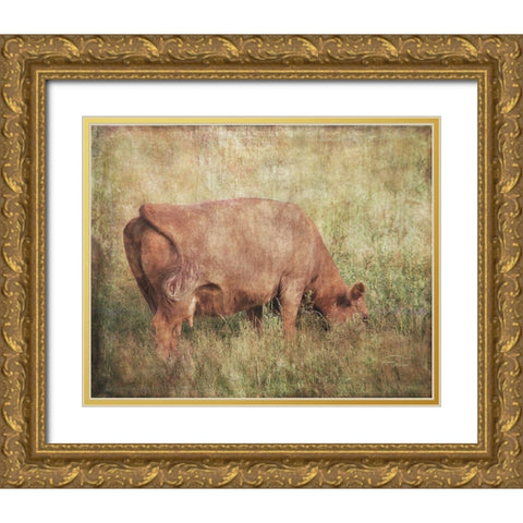 Lush Pastures Gold Ornate Wood Framed Art Print with Double Matting by Murdock, Ramona