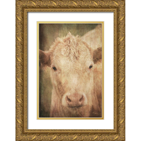 Henrietta Gold Ornate Wood Framed Art Print with Double Matting by Murdock, Ramona