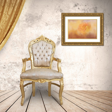 Reaching for Light Gold Ornate Wood Framed Art Print with Double Matting by Murdock, Ramona