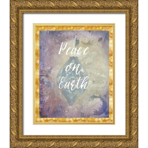 Peace on Earth Gold Ornate Wood Framed Art Print with Double Matting by Murdock, Ramona