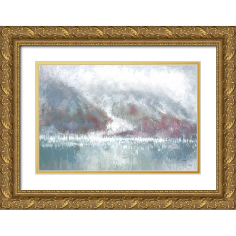 Glacier IV Gold Ornate Wood Framed Art Print with Double Matting by Murdock, Ramona