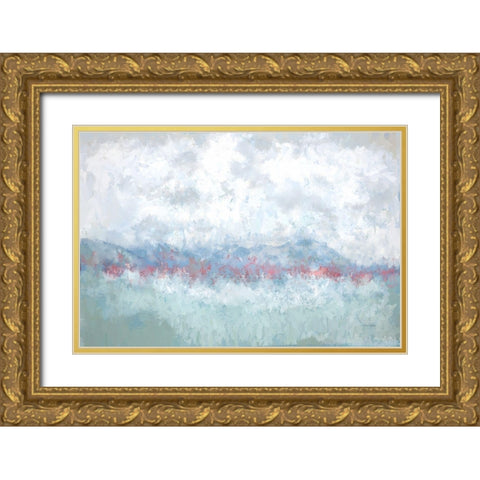 Glacier II Gold Ornate Wood Framed Art Print with Double Matting by Murdock, Ramona