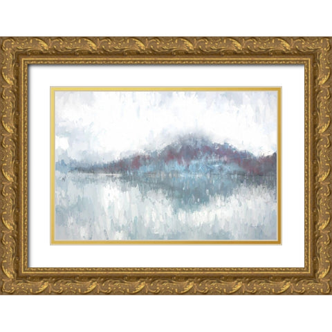 Glacier I Gold Ornate Wood Framed Art Print with Double Matting by Murdock, Ramona